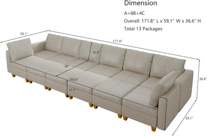 American Inspired Sectional Sofa Set