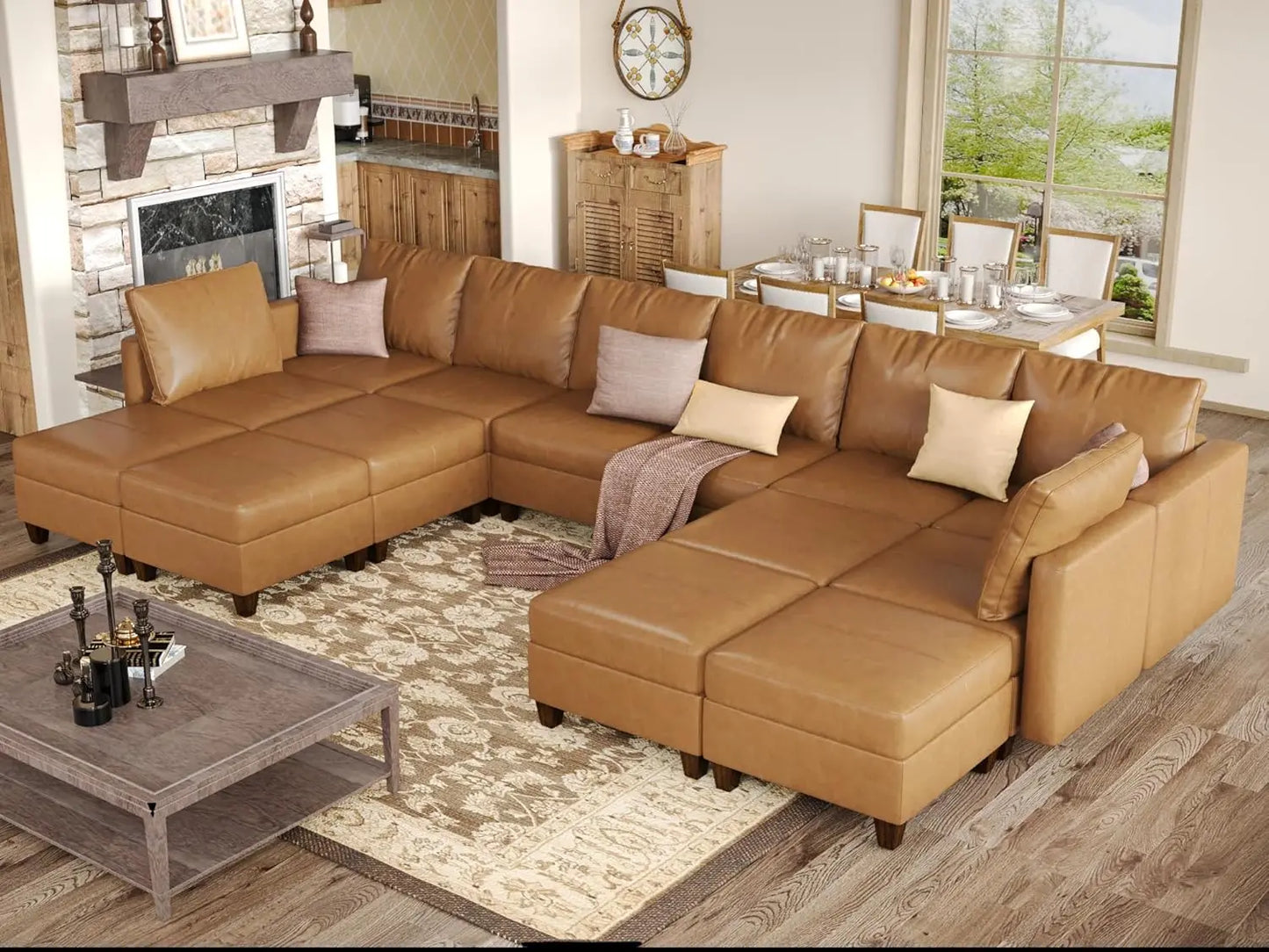 American Inspired Sectional Sofa Set