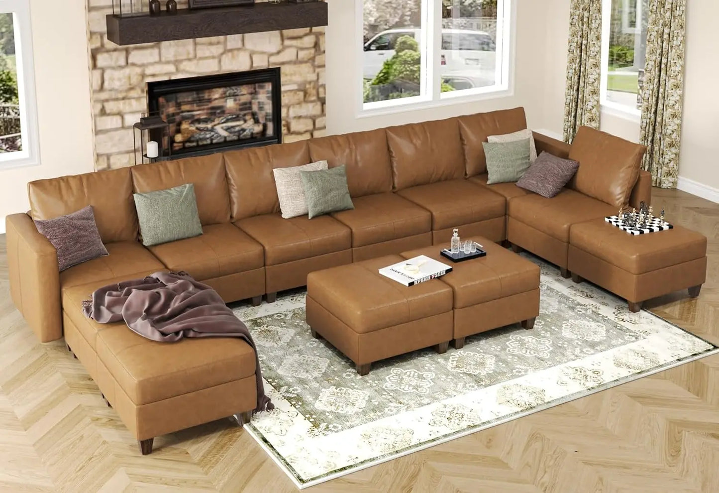 American Inspired Sectional Sofa Set