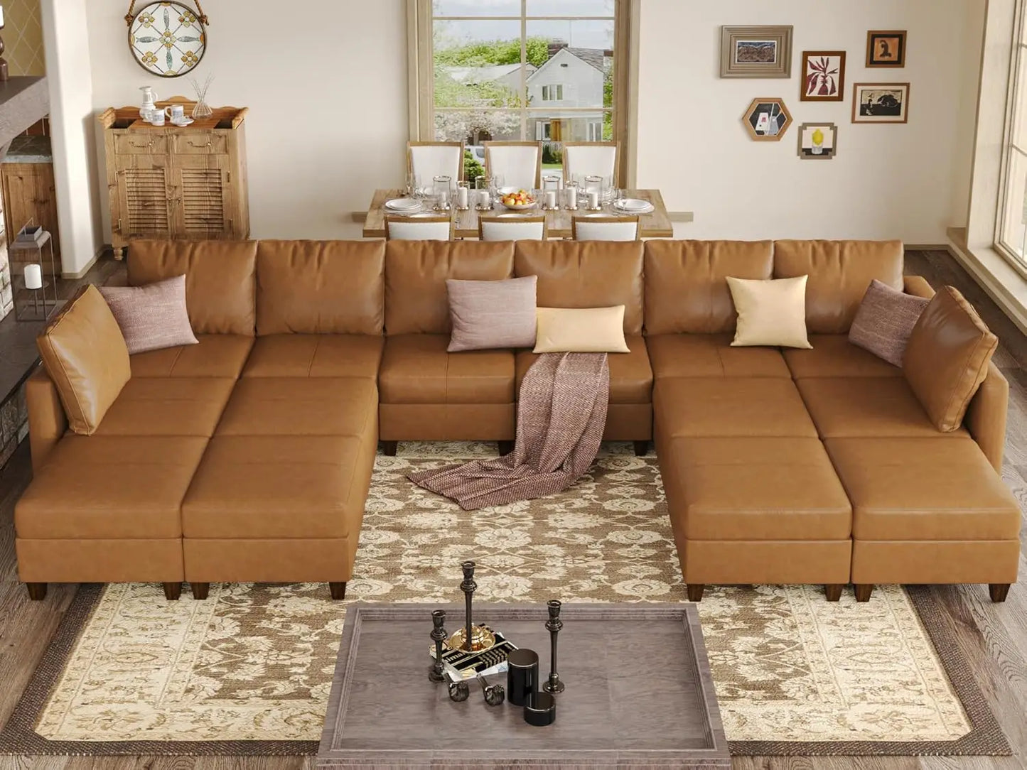 American Inspired Sectional Sofa Set