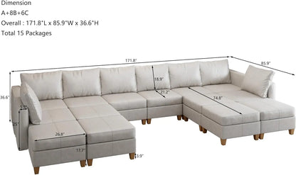 American Inspired Sectional Sofa Set