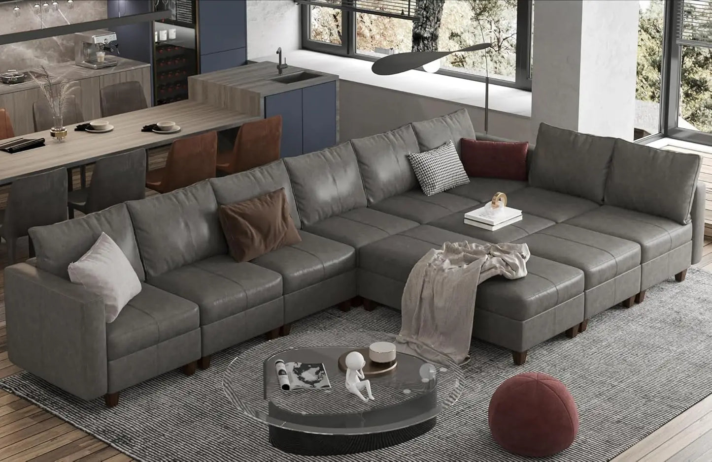 American Inspired Sectional Sofa Set