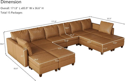 American Inspired Sectional Sofa Set