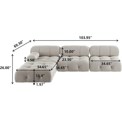 Nordic Cloud Full Sofa