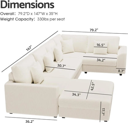 Deep Seat American Style Sofa