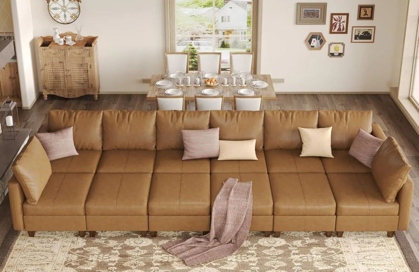 American Inspired Sectional Sofa Set