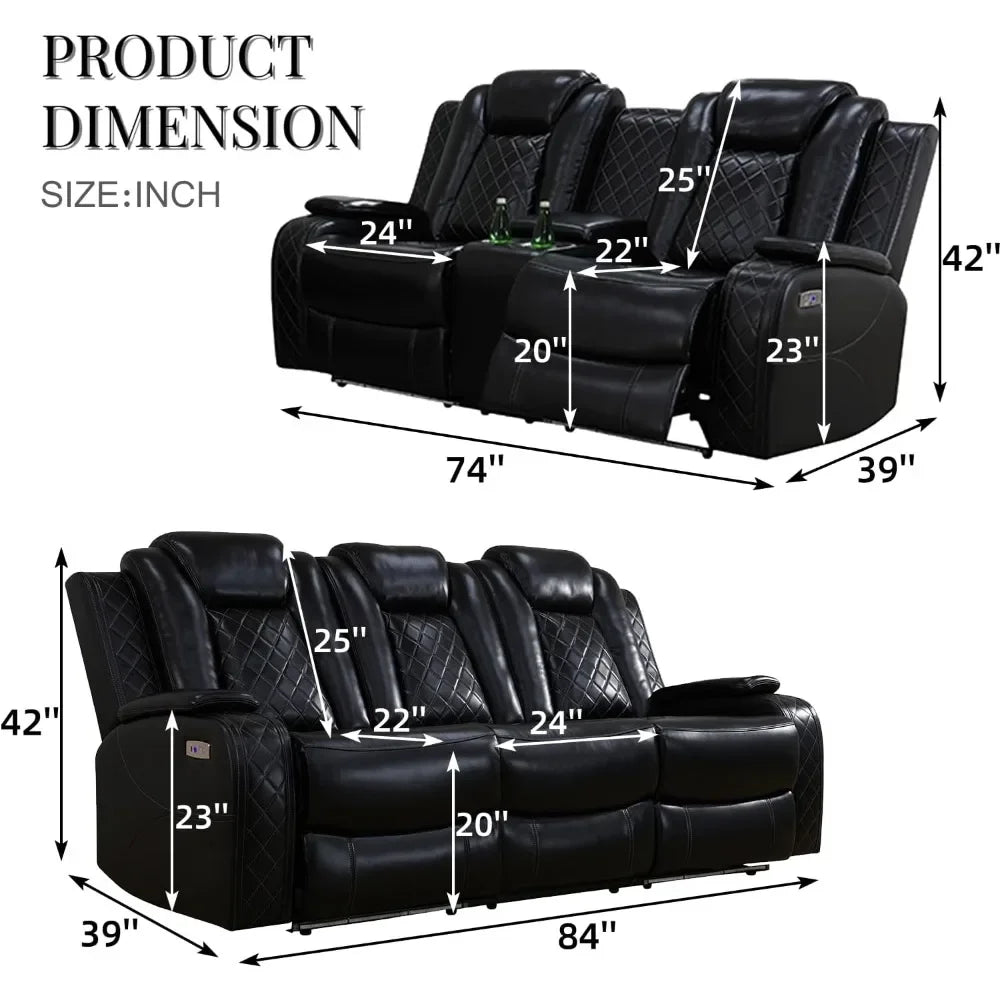 Leather Furniture Sets and Singles.