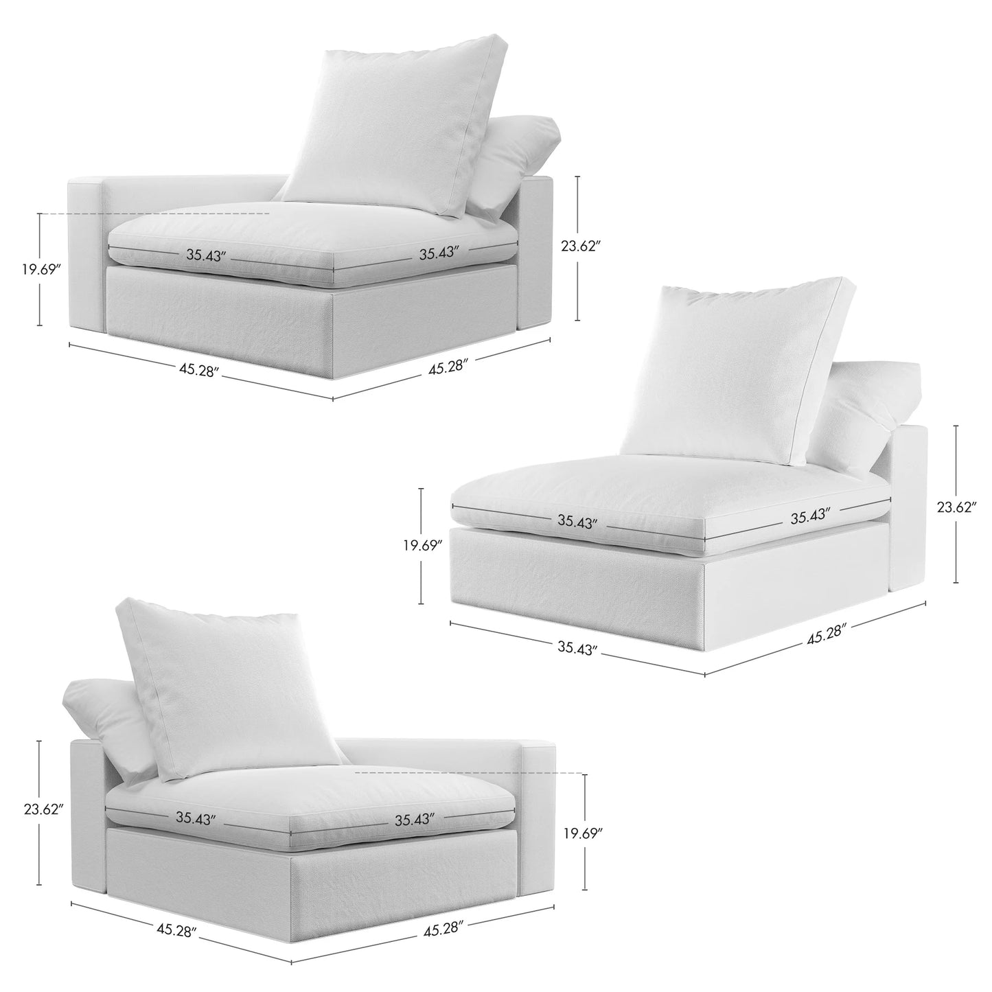 Nordic Puff Sofa And Singles