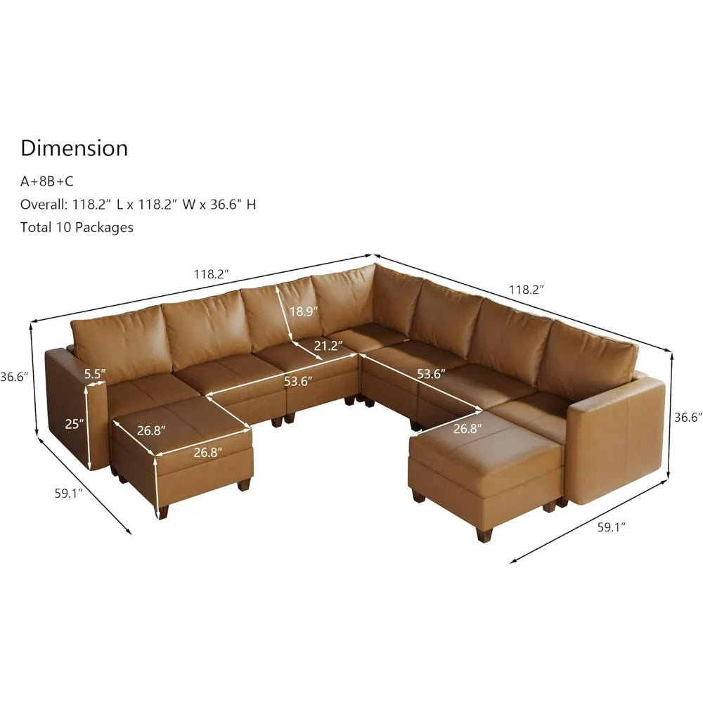 American Inspired Sectional Sofa Set