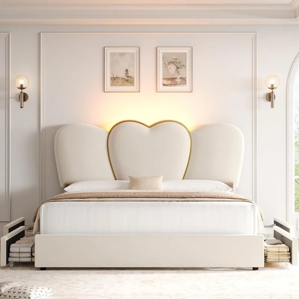 Sparkle Heart Bed