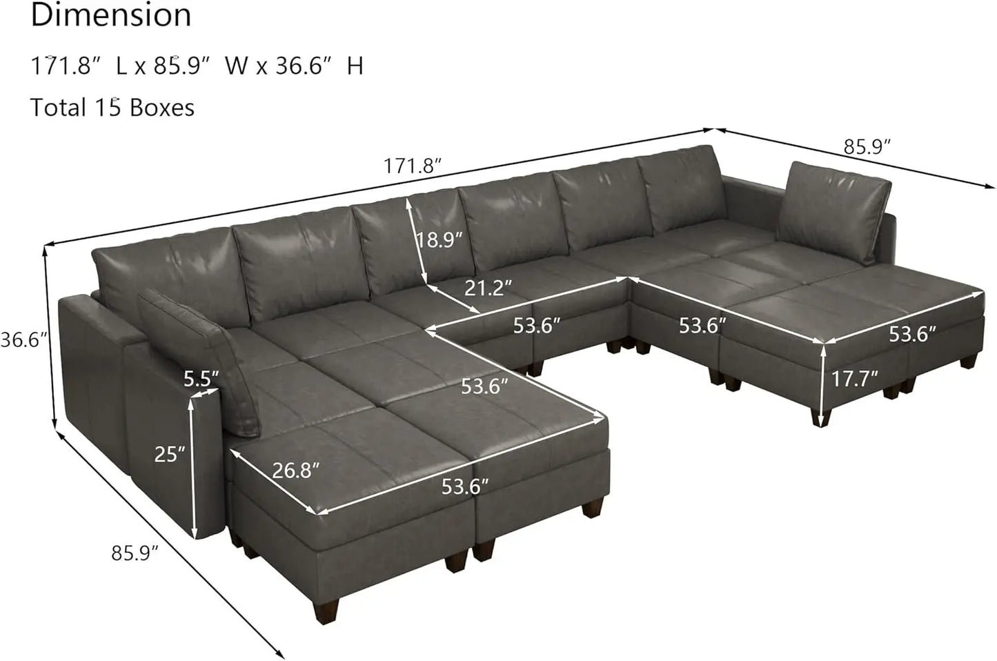 American Inspired Sectional Sofa Set