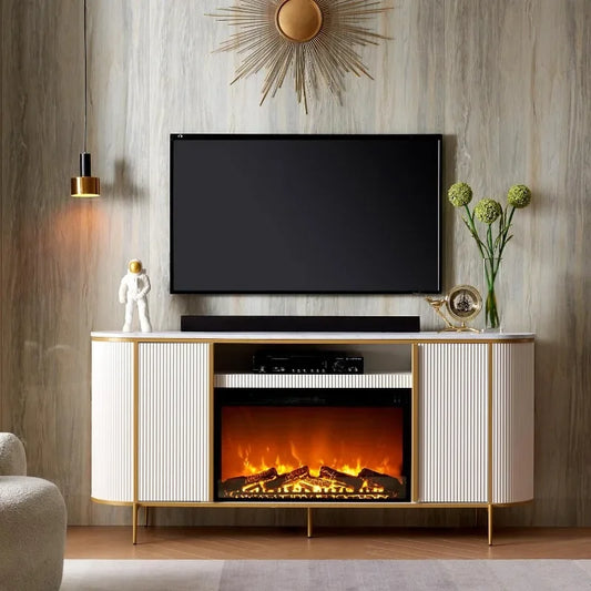 Nordic Fireplace Tv unit