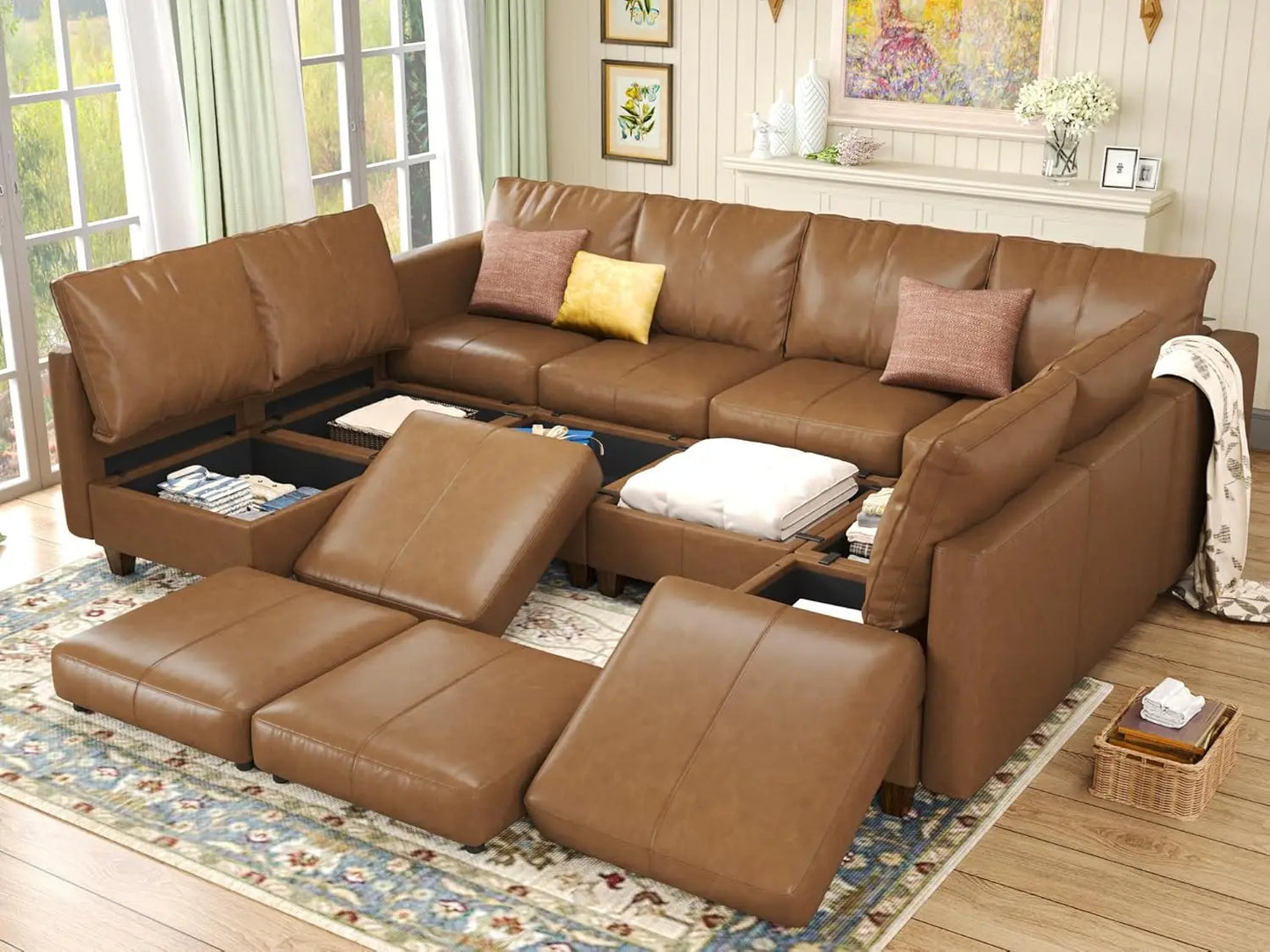 American Inspired Sectional Sofa Set