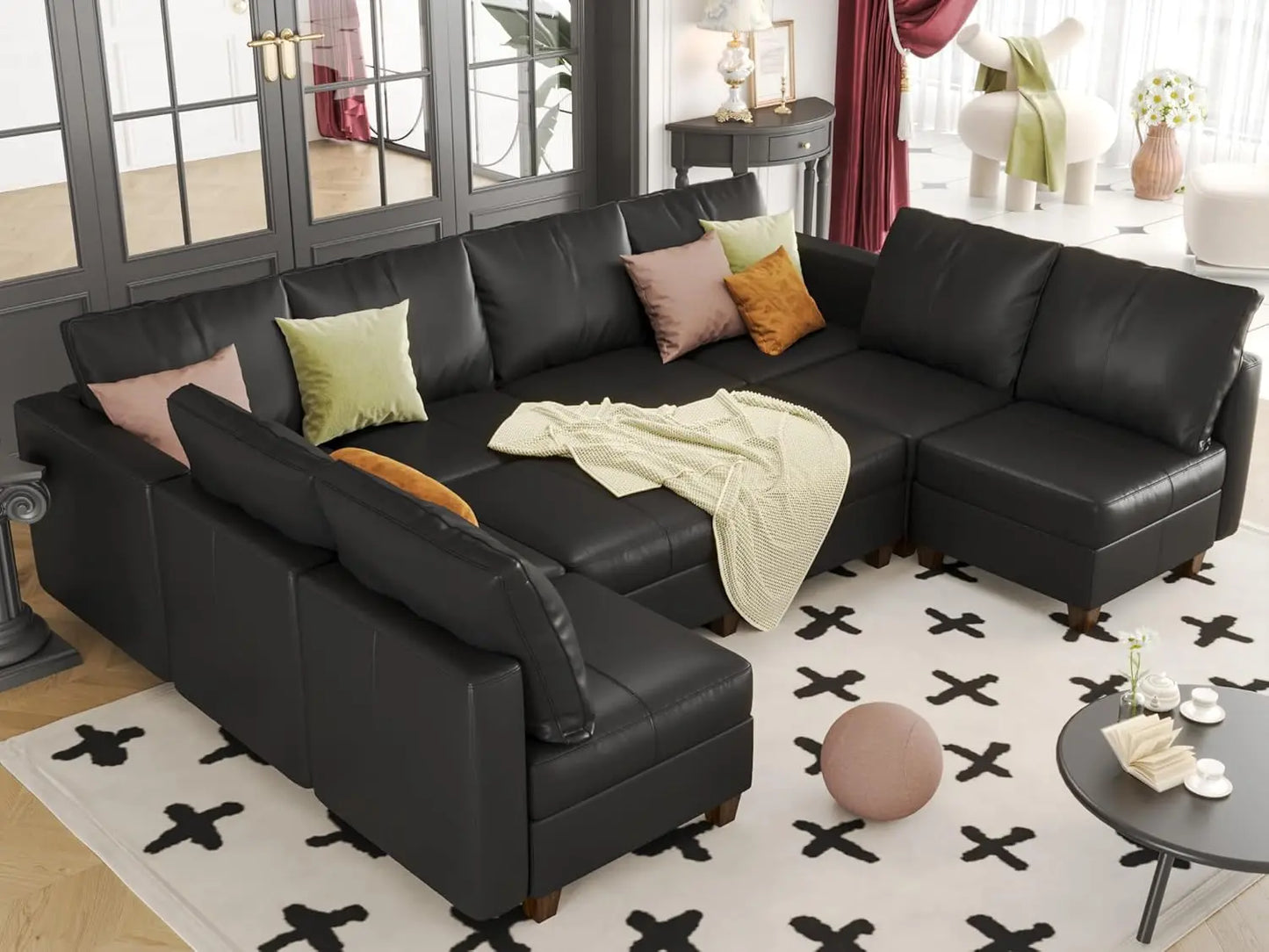 American Inspired Sectional Sofa Set