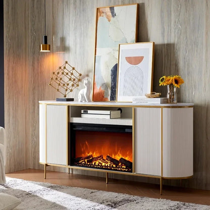 Nordic Fireplace Tv unit