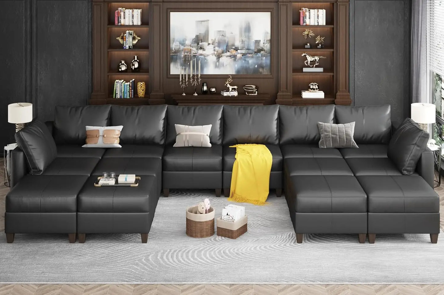 American Inspired Sectional Sofa Set