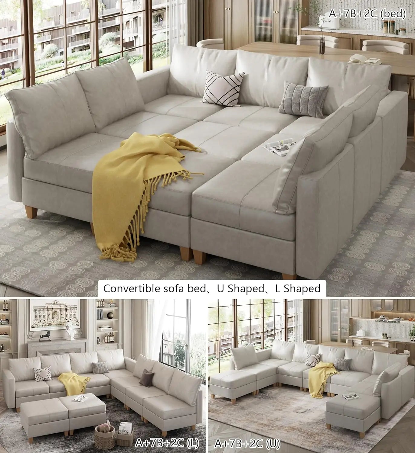 American Inspired Sectional Sofa Set