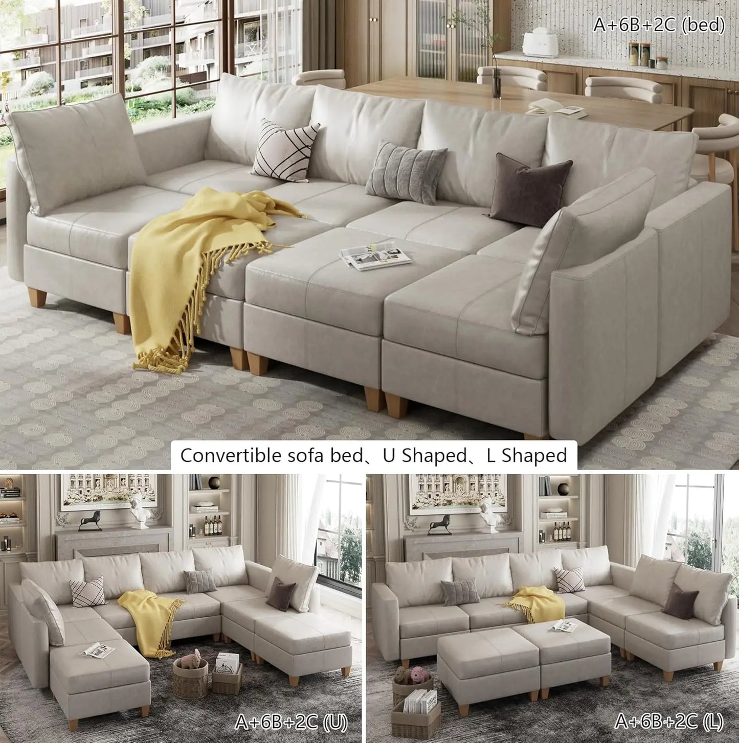 American Inspired Sectional Sofa Set