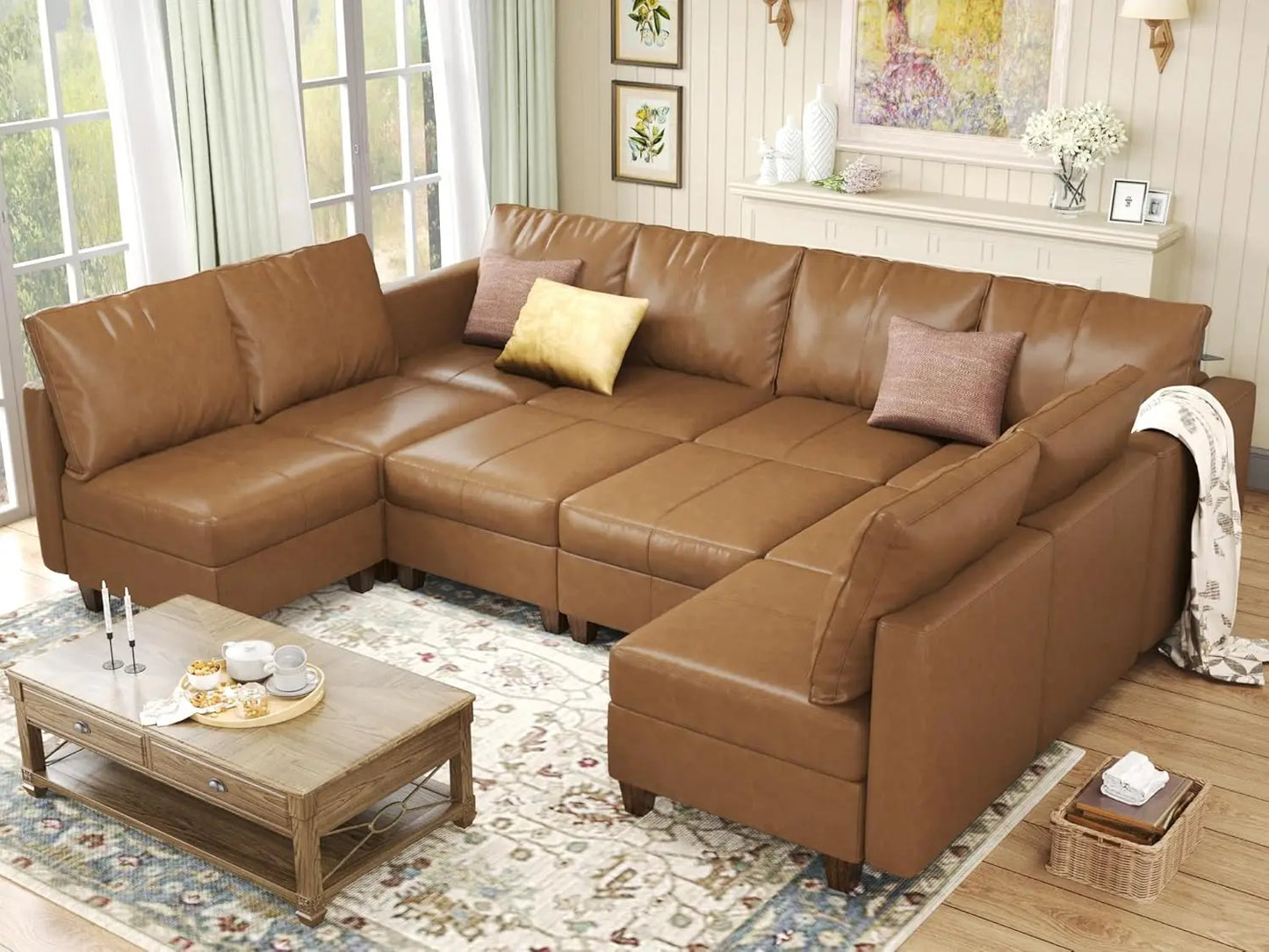 American Inspired Sectional Sofa Set