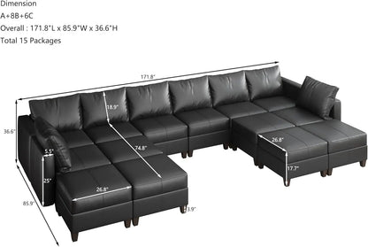 American Inspired Sectional Sofa Set