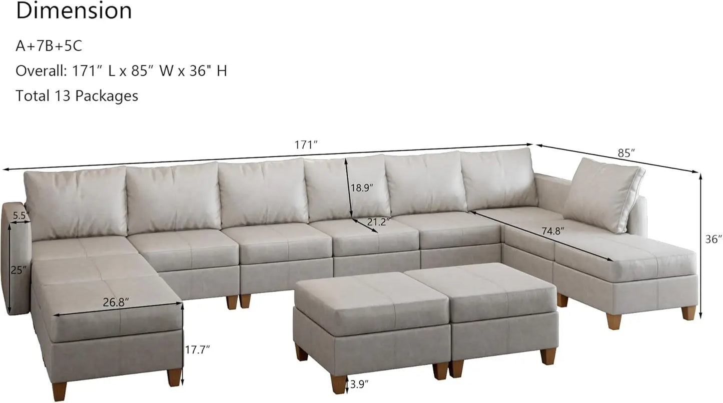 American Inspired Sectional Sofa Set