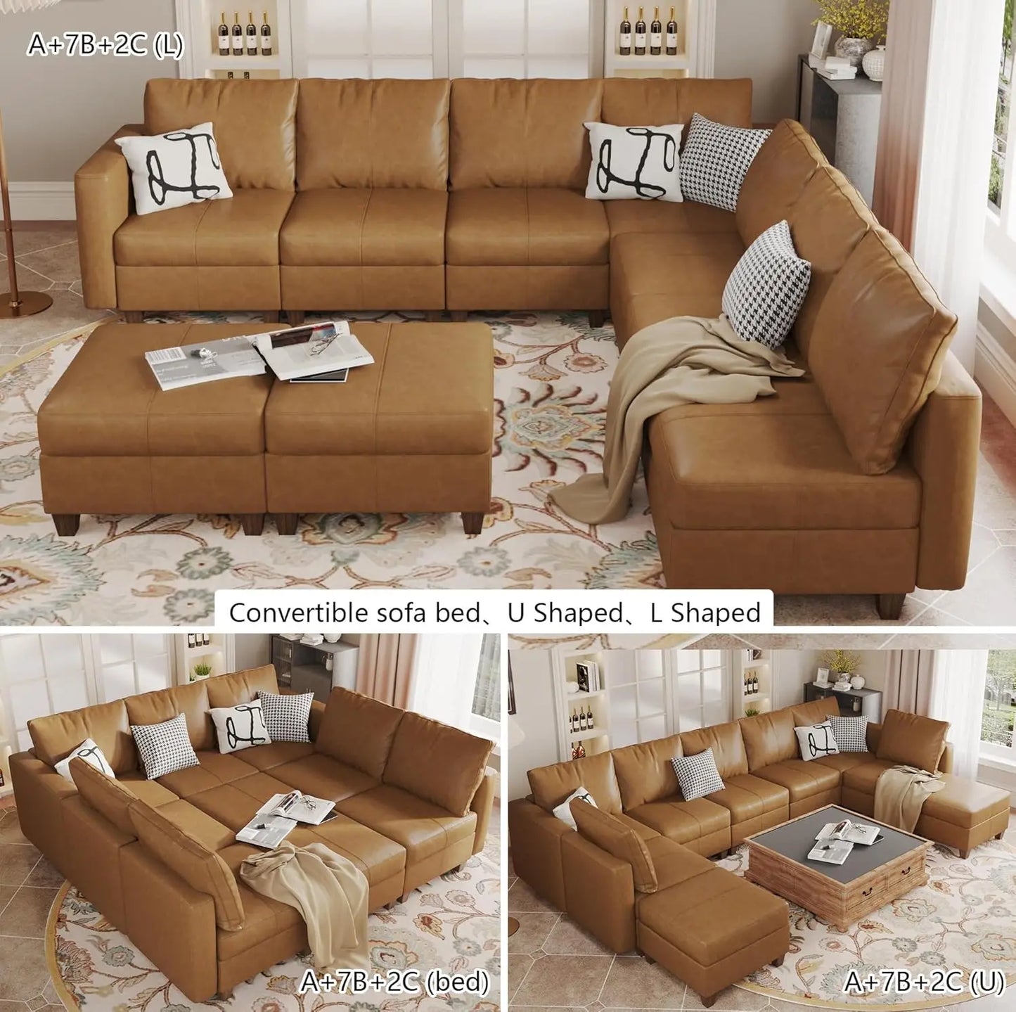 American Inspired Sectional Sofa Set