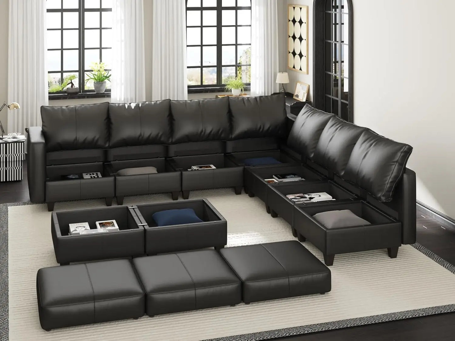 American Inspired Sectional Sofa Set