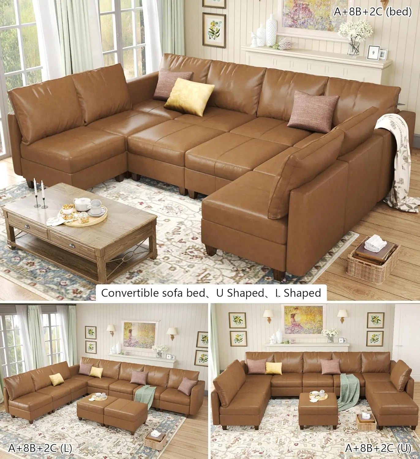 American Inspired Sectional Sofa Set