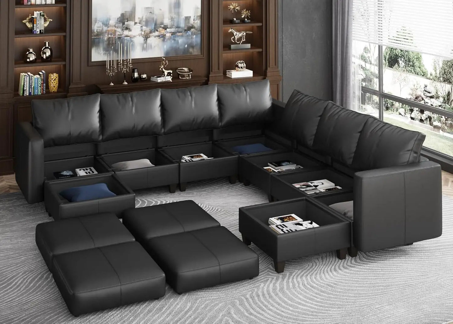 American Inspired Sectional Sofa Set