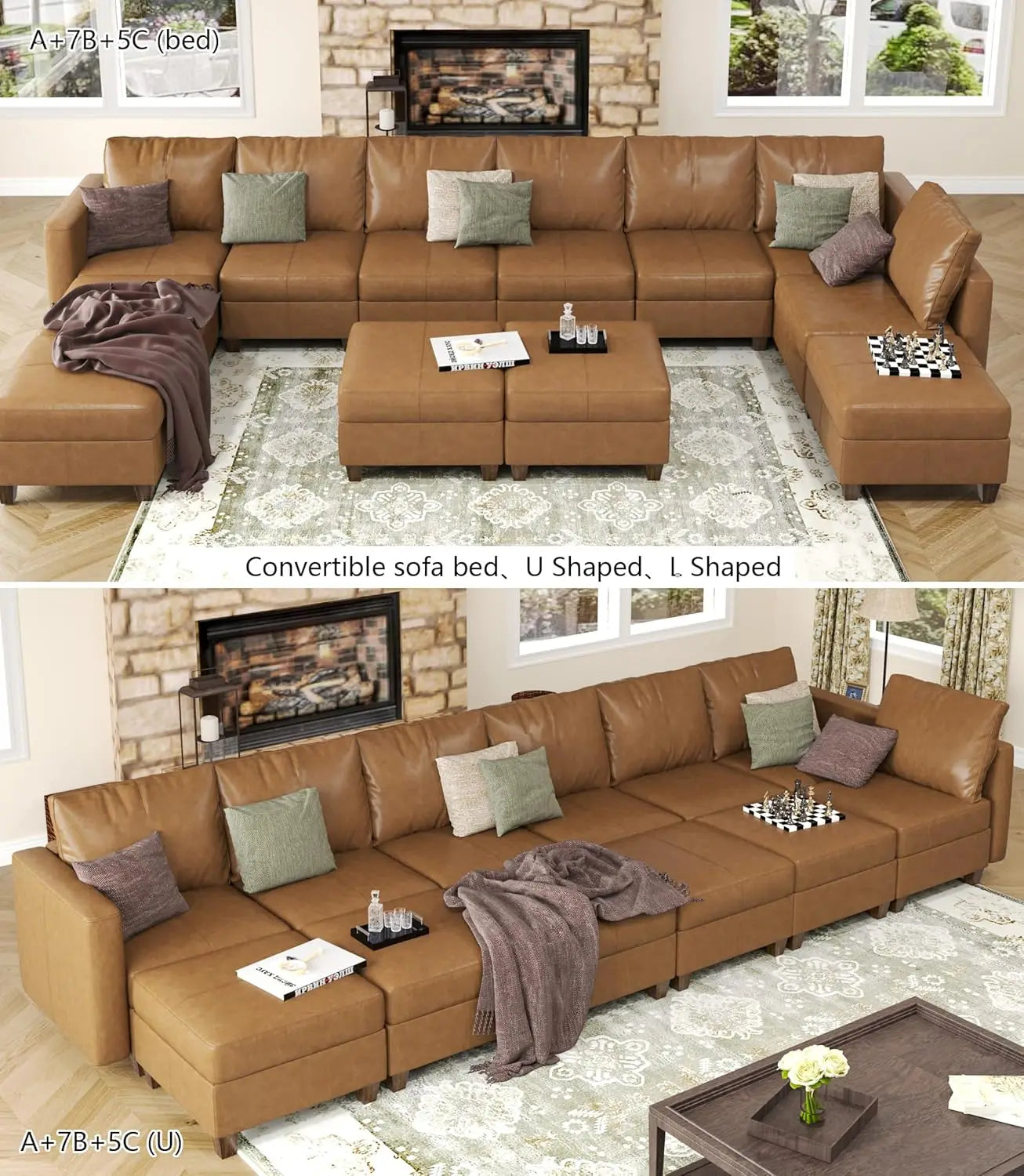 American Inspired Sectional Sofa Set