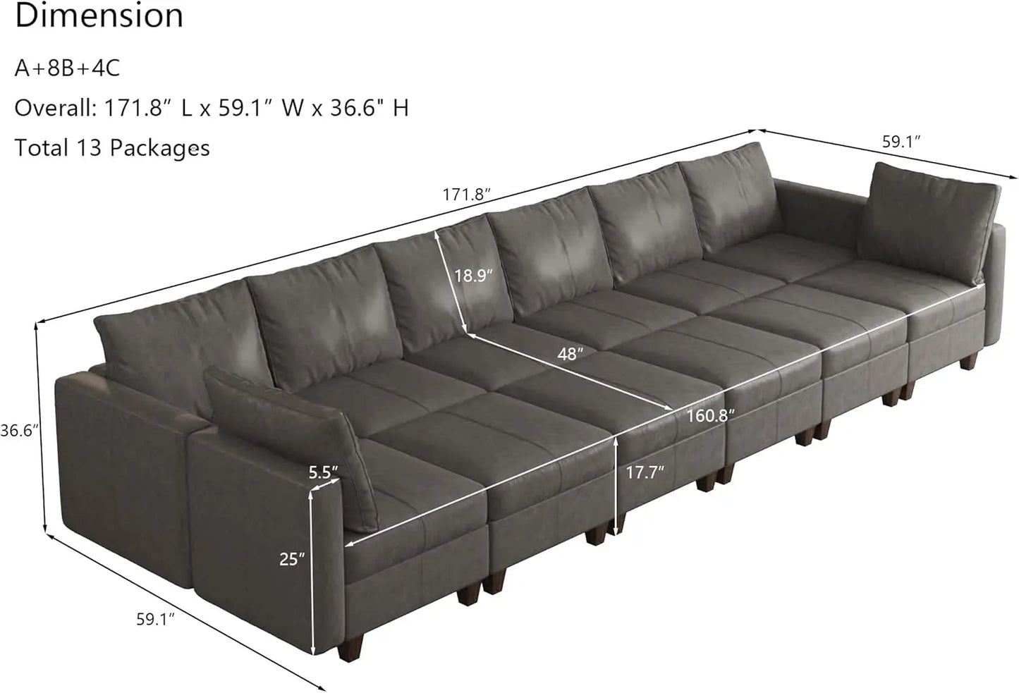 American Inspired Sectional Sofa Set