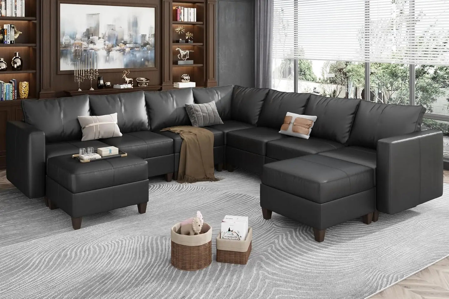 American Inspired Sectional Sofa Set